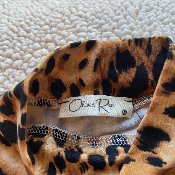 NWOT Olivia Rae-  Cheetah Crop Top, SIZE: XS - Picture 2 of 3